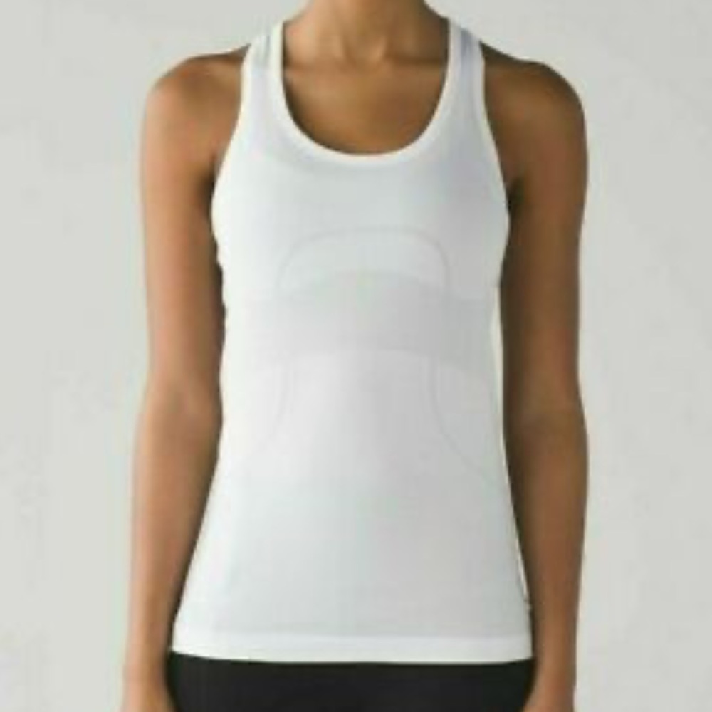 Lululemon White Racerback Tank Top. Size 12